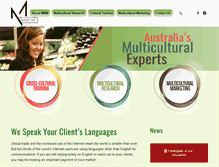 Tablet Screenshot of multiculture.com.au